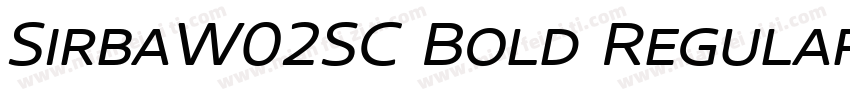 SirbaW02SC Bold Regular字体转换